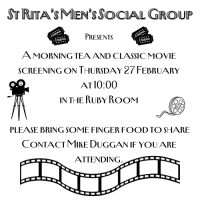 St Rita's Men's Social Group Event - Feb 2025